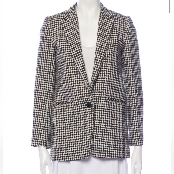 Sandro Jackets & Blazers - Sandro houndstooth black white womens blazer M black white